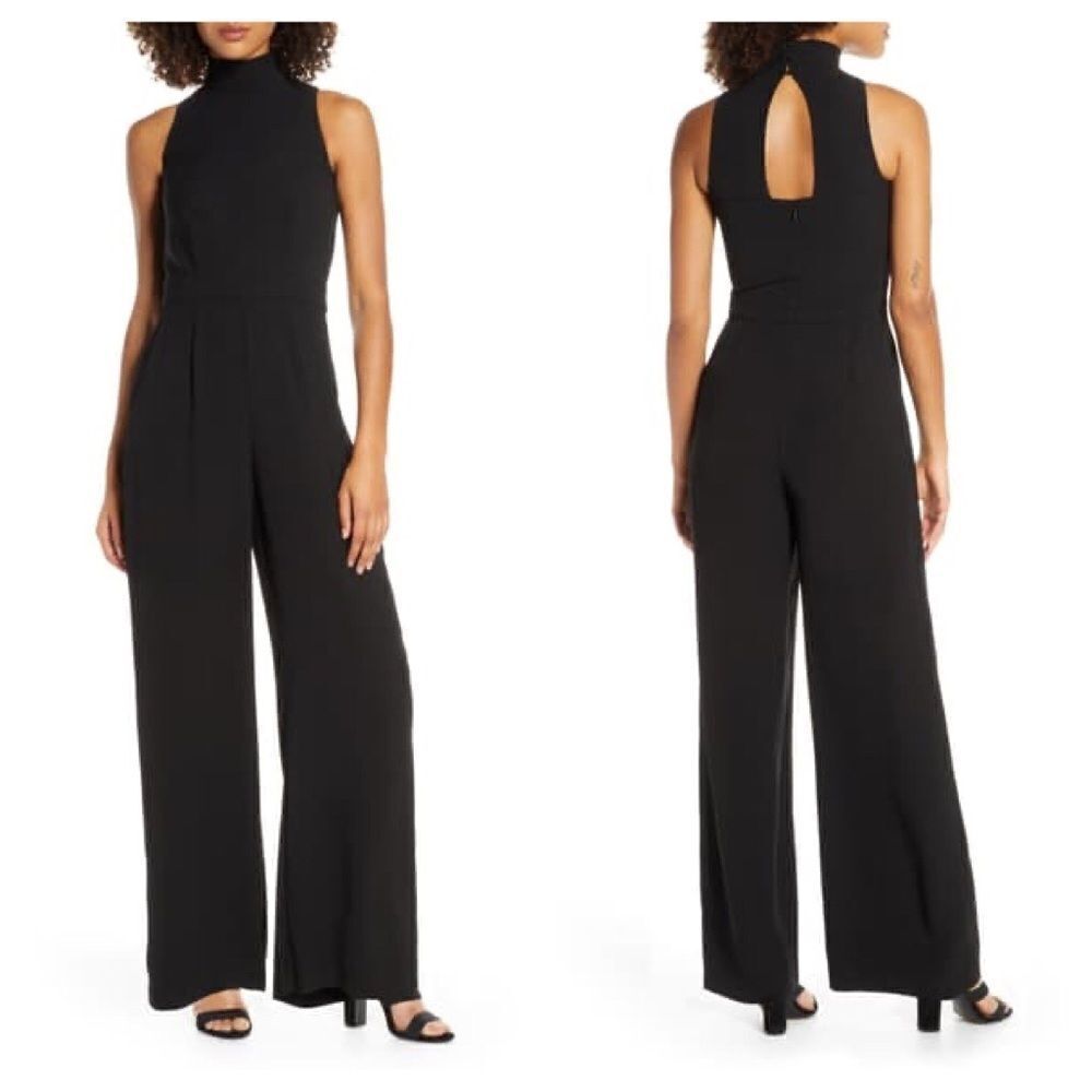 Chelsea28 Sleeveless Mock Neck Jumpsuit Size 0